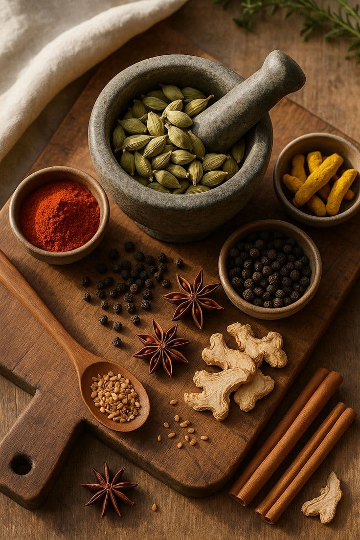 Spices background